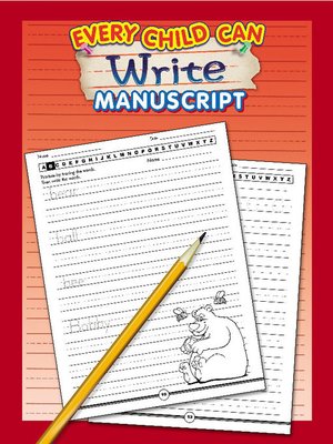cover image of Every Child Can Write Manuscript, Grades K - 3